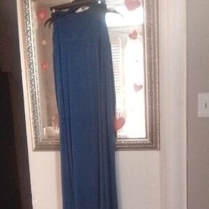 a.n.a Blue Pleated Maxi Skirt Resort Wear